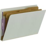 Smead® Pressboard End Tab 6 Section Classification Folder, 10 per box (SMD29810)