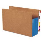 Smead® 5 1/4" Expanding File Folder, Legal, Brown/Blue, 10 Folders (SMD74689)