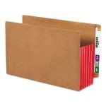 Smead® 5 1/4" Expanding File Folder, Legal, Brown/Red, 10 Folders (SMD74696)