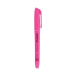Universal® Pocket Clip Highlighter, Fluorescent Pink Ink, 1 Dozen (UNV08855)