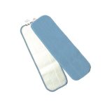 Knuckle Buster Blue Microfiber Flat Mop Pad, 18", 12 Pads (MFFM18BL)