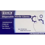 HSK Disposable Nitrile Gloves, XL, Blue, 100 Gloves (GLOVE-XLBN)