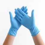 Banana Products Blue Nitrile Exam Gloves, Large, 100/Box, 1000/Case (NITRILEBLE)