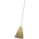 Carlisle Housekeeping 55" Broom, Wood Handle, Natural, 12 Brooms (4134967)
