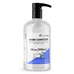 Insolcorp 32 oz Liquid Hand Sanitizer, Natural, 4 Pump Bottles (HS-032-002-PMP)