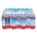 Crystal Geyser Natural Alpine Spring Water, 16.9 oz Bottle, Case of 35 Bottles (CGW3500-DEP)