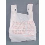 "Thank You" Printed T-Sacks, White, 1,000 Bags (FOR-3980)