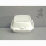 Dart 6" Dart Foam Sandwich Containers - White, 500 Containers (FOR-4873)