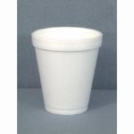 Dart 8 Oz. White Foam Cups - Use 8Jl or 8Ul Lids, 1,000 Cups (FOR-7150)