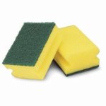 Libman Commercial Heavy Duty Sponge Scrubber, 12 Scrubbers (LIBMAN 64)