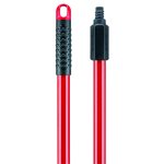 Libman 601 60" Long Steel Handle, Nylon Thread, Red, 6 Handles (LIBMAN 601)