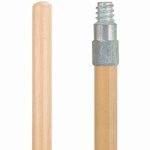 Libman 60" Zinc Thread Wood Handle, 12 Broom Handles (LIBMAN 602)