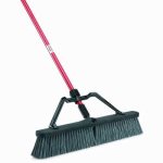 Libman Rough Surface 24" Push Broom, 3 Complete Brooms (LIBMAN 825)