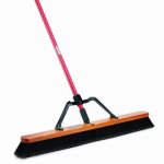 Libman 36" Smooth Surface Heavy Duty Push Broom, 3 Complete Brooms (LIBMAN 850)