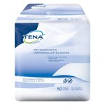 TENA Dry Washcloths, Disposable, White, 13" x 13-1/4", 1/Bag (450344_BG)