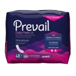 Prevail® Daily Pads Bladder Control Pad, One Size Fits Most, 48/PK (810355_PK)