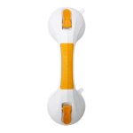 McKesson Suction-Cup Grab Bar, Plastic, White / Yellow, 1/Each (1103365_EA)