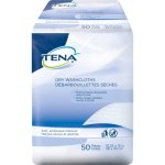 TENA® Washcloth, NonWoven Material, White, 50 Washcloths, 1 Bag, 1/BG (450345_BG)