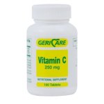 McKesson Brand 831-01-GCP, Geri-Care Vitamin C Supplement, 100/BT (634158_BT)