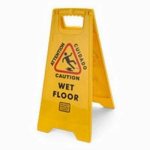 Palmer Caution Wet Floor 2 Sided Sign, Yellow (CS0701-19)