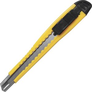 Sparco Fast Point Snap Off Blade Knife, 5-3/4", Yellow/Black (SPR01470)