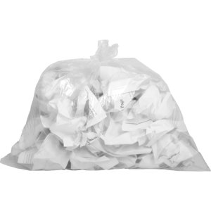 Genuine Joe 10 Gallon Clear Garbage Bags, 24x23, 0.6mil, 500 Bags (GJO01010)