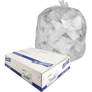 16 Gallon Clear Garbage Bags, 24x33, 0.6mil, 500 Bags (GJO01011)