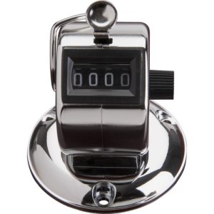 Sparco Tally Counter With Base, Silver, Nickel-plated, Each (SPR24200)