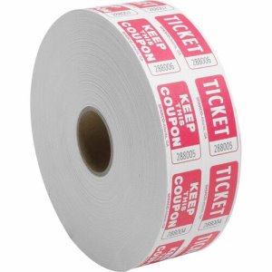 Sparco Ticket Roll, Double w/Coupon, 2000/Roll, Red (SPR99220)