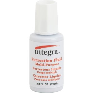 Integra Multipurpose Correction Fluid, 22ml, White, Each (ITA01539)