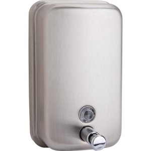 Genuine Joe Soap Dispenser, 31-1/2oz Capacity, Stainless Steel (GJO02201)