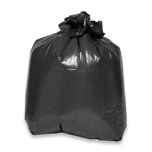 Genuine Joe 16 Gallon Black Garbage Bags, 24x31, 0.6mil, 100 Bags (GJO02431)