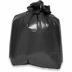 Genuine Joe 45 Gallon Black Garbage Bags, 40x46, 0.7mil, 40 Bags (GJO04046)