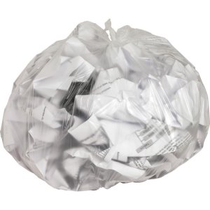 Genuine Joe 10 Gallon Clear Trash Bags, 24x24, 8mic, 1000 Bags (GJO01755)