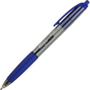 Integra Ballpoint Pen,Retract.,Nonrefillable,Med. Pt.,BE Barrel/Ink (ITA36176)