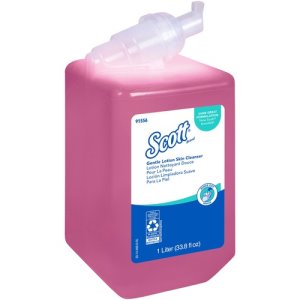 Scott Skin Lotion Cleanser Refill, 1 Liter, Pink (KCC91556)