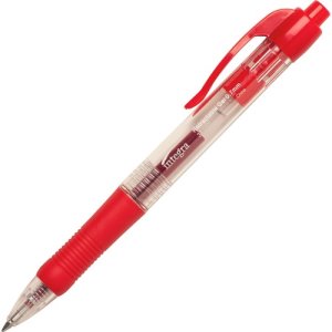 Integra Gel Pen, Retractable, Comfort Grip, .7mm Point, Red (ITA36159)