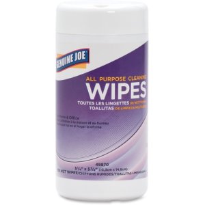 Genuine Joe All Purpose Cleaning Wipes, 1 Canister (GJO49870)