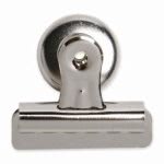 Business Source Magnetic Back Bulldog Clip, Size 2, Silver  (BSN58505)