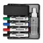Lorell Dry Erase Marker Caddy Kit, Mountable, 8x7x2", Black (LLR75628)