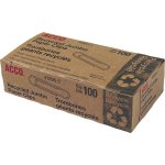 Acco Recycled Paper Clips,No 4, 1-13/23" Size,Jumbo,100/BX, SR (ACC72525)