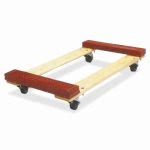 Sparco Hardwood Dolly, 1000 lb Cap.,18"x30"x6-1/8", Red (SPR68981)