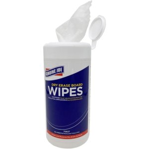 Genuine Joe Dry-Erase Board Cleaning Wipes, White, 50 Wipes (GJO75627)