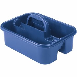 Akro-Mils Handheld Tote Caddy, 2-Compartments, Blue 1 Each (AKM09185BLUE)