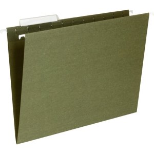 Business Source Hanging Folder, 1/3 Tab Cut, Letter, 25/BX, Green (BSN17532)