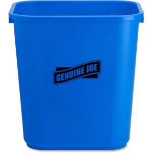 Genuine Joe 7 Gallon Recycle Wastebasket, Blue, Each (GJO57257)