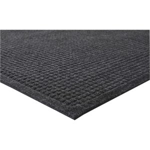 Genuine Joe EcoGuard Wiper Floor Mat, 24" x 36", Charcoal Gray, Each (GJO58935)