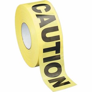 Sparco Barricade Tape, "Caution", Non-Adhesive, 3"x1000', YW/Black (SPR11795)