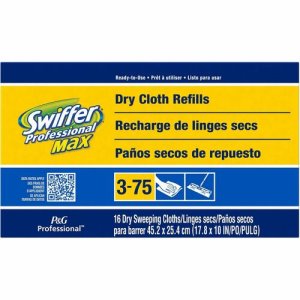 Swiffer Cloth Max, Disposable, 16/BX, White (PGC37109)