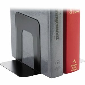 Business Source Standard Bookend Supports, Black, Pair (BSN42550)